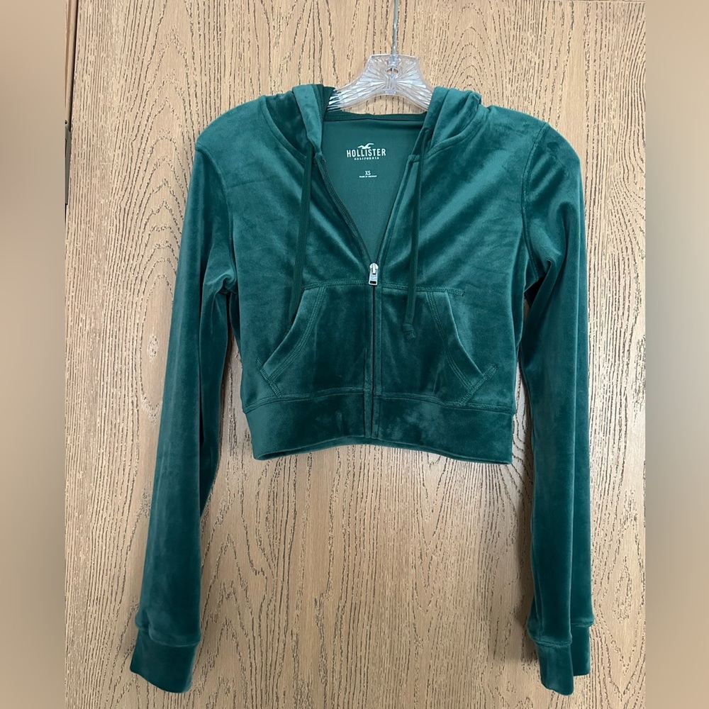 Hollister - Forest Green Plush Hoodie